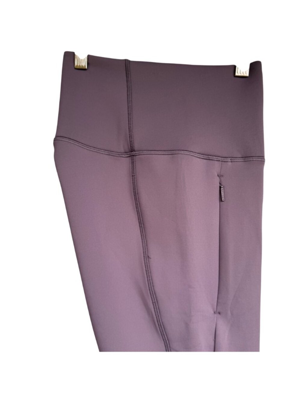 Spyder Ladies Active Fleece Leggings Medium Purple High Waist SP6035 Zip Pockets - Picture 14 of 16